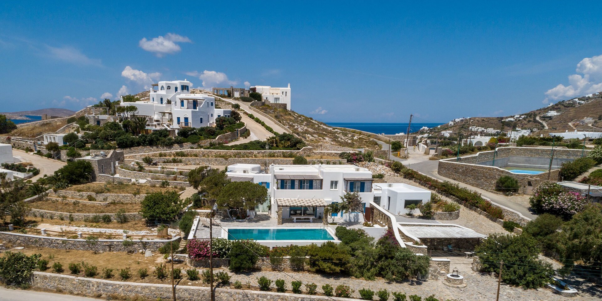 archon luxury villas mykonos outer view