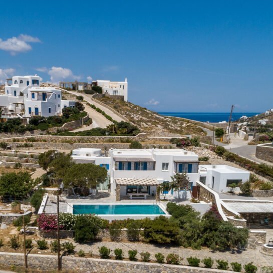 archon luxury villas mykonos outer view