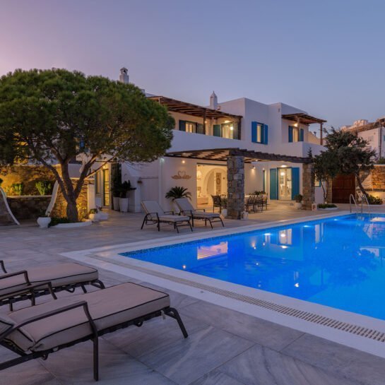Archon luxury Villas Mykonos - infinity pool night
